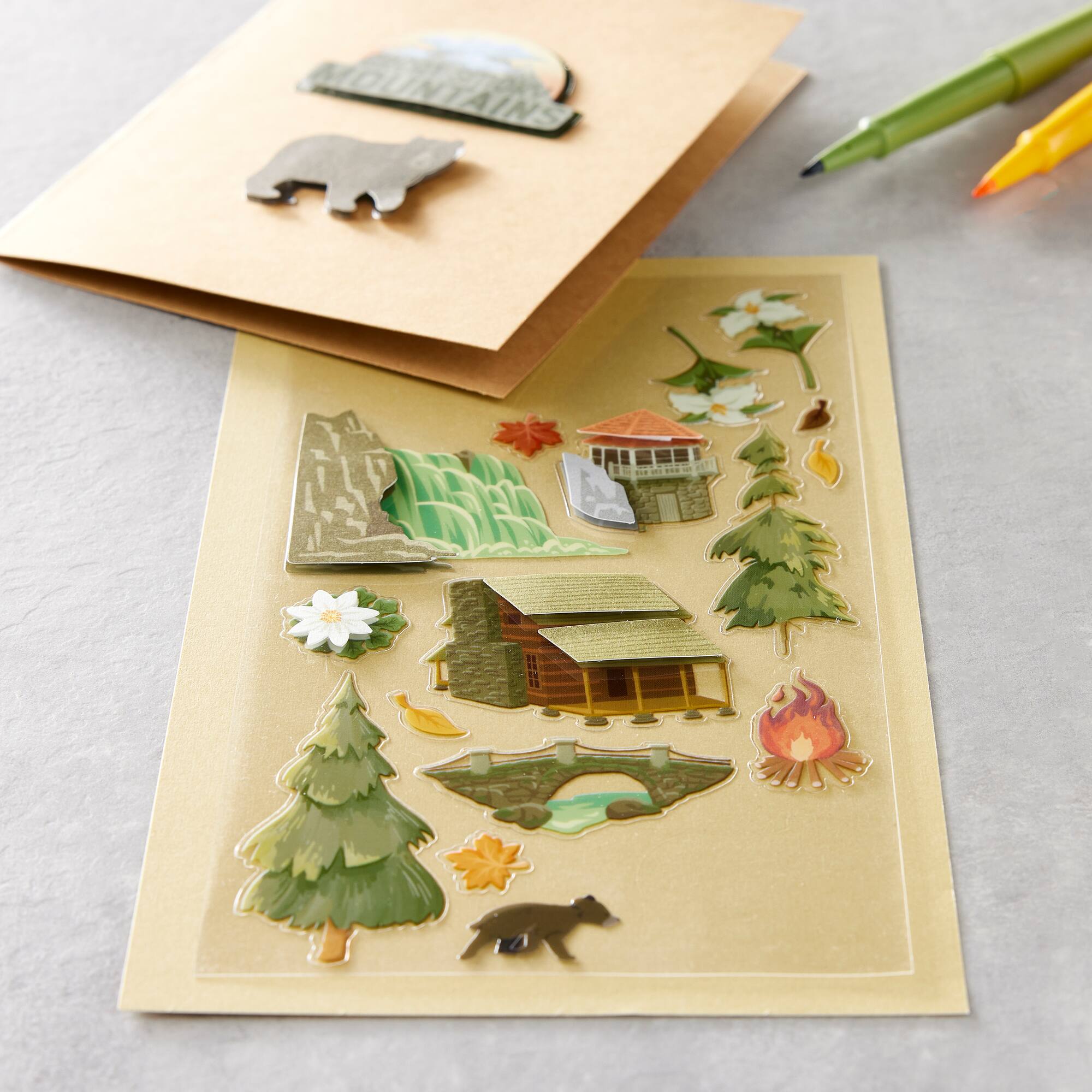 Smoky Mountain Dimensional Stickers by Recollections™